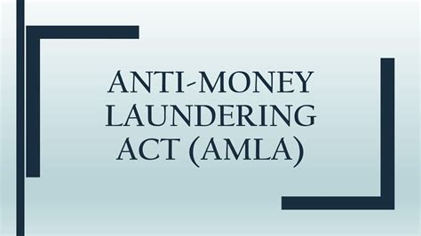 anti money laundering act lawphil|RA 9160: Anti.